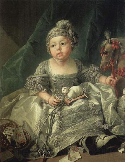 Francois Boucher Portrait of Louis Philippe of Orleans as a child Spain oil painting art